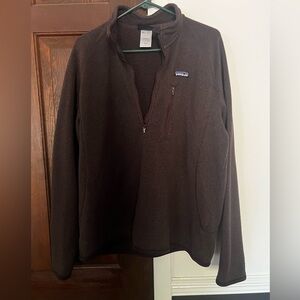Patagonia Quarter Zip Pullover Brown